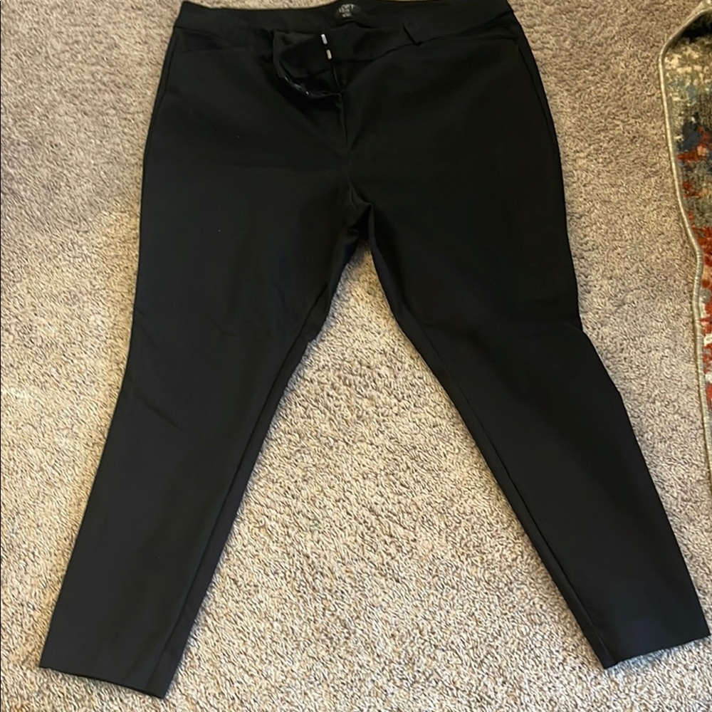 LOFT Black Straight Leg and Boot Cut Set of Marissa Style Pants
